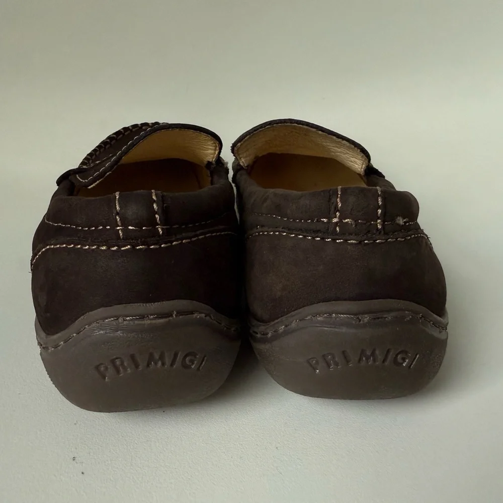 Primigi Kids Dark Brown Suede Moccasins